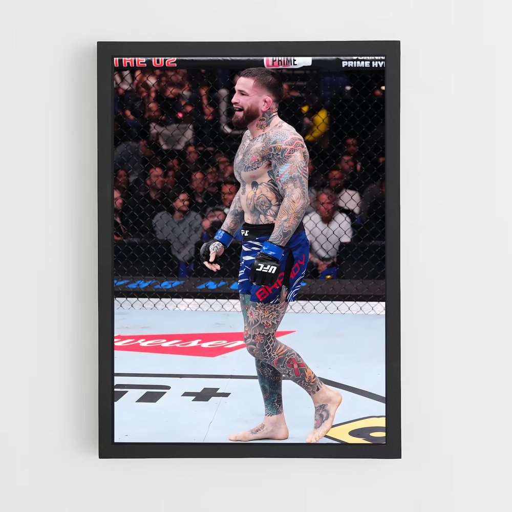 Poster Tatouages Guerriers – affiche MMA (vue 2)